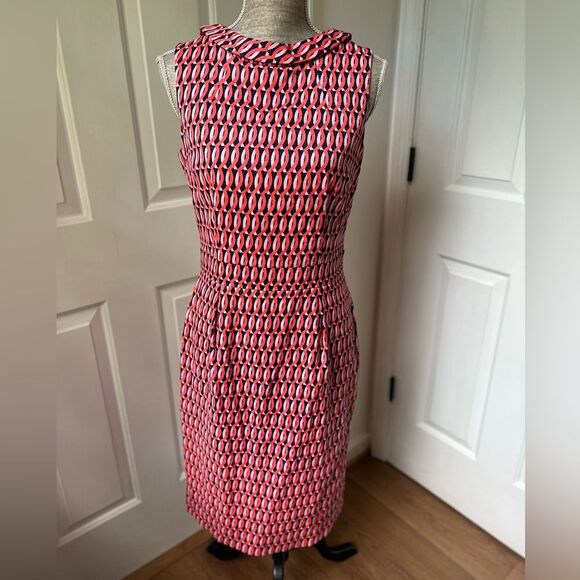 BODEN | Martha Dress in Conker Trellis 8 Long - Picture 2 of 6